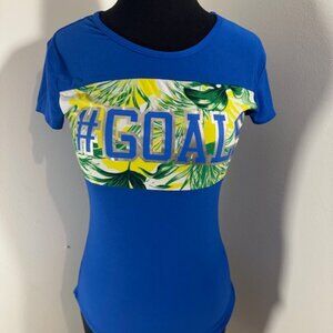#Goal Royal Blue Shirt    8345